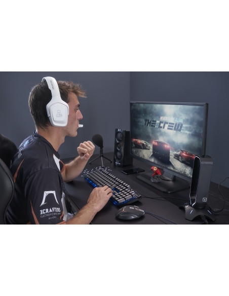 The G-Lab Korp Cobalt Auriculares Alámbrico Diadema Juego Blanco