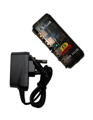 L-Link LL-UH-404L hub de interfaz 480 Mbit s Negro