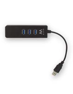 Ewent EW1140 base para portátil y replicador de puertos USB 3.2 Gen 1 (3.1 Gen 1) Type-A Negro 2