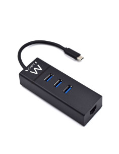 Ewent EW1141 base para portátil y replicador de puertos USB 3.2 Gen 1 (3.1 Gen 1) Type-C Negro 2