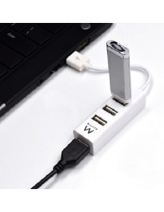 Ewent EW1122 hub de interfaz USB 2.0 Blanco 2