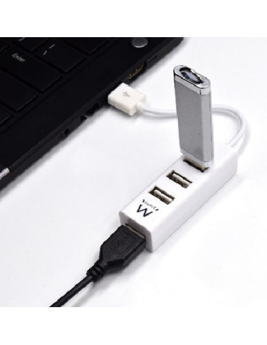Ewent EW1122 hub de interfaz USB 2.0 Blanco
