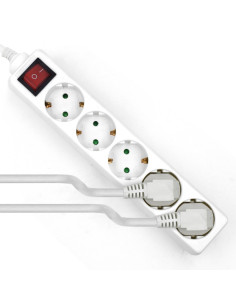 Ewent EW3916 base múltiple 1,5 m 5 salidas AC Interior Blanco 2