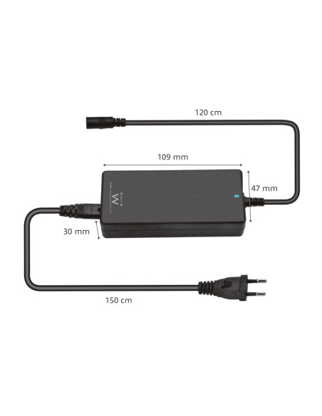 Ewent EW3888 adaptador e inversor de corriente Interior 65 W Negro