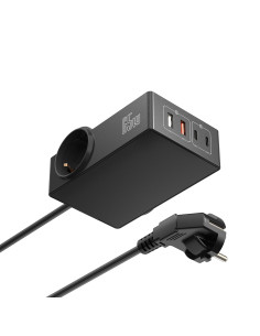 Ewent EW3992 base múltiple 1,5 m 2 salidas AC Interior Negro 2