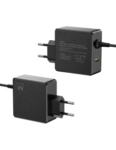 Ewent EW3978 cargador de dispositivo móvil Portátil Negro Corriente alterna Carga rápida Interior 2