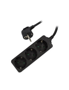 Ewent EW3959 base múltiple 1,5 m 3 salidas AC Interior Negro 2