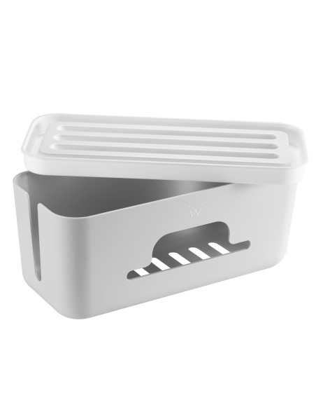 Ewent EW1569 organizador de cables Universal Caja de cables Blanco 1 pieza(s)