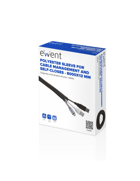 Ewent EW1561 organizador de cables Universal Pasacables Negro 1 pieza(s)