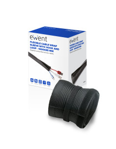 Ewent EW1557 organizador de cables Universal Pasacables Negro 1 pieza(s)