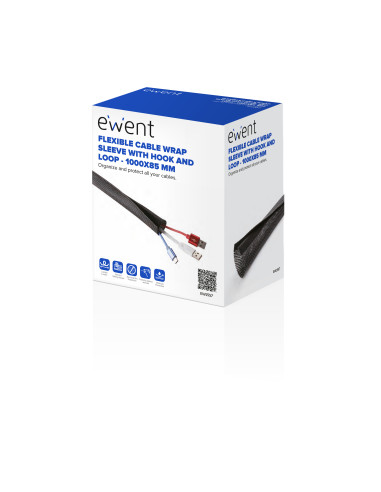 Ewent EW1557 organizador de cables Universal Pasacables Negro 1 pieza(s)