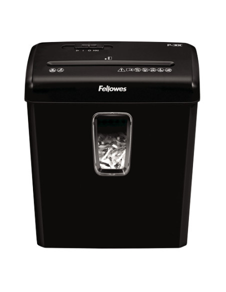 Fellowes Powershred P-30C triturador de papel Corte cruzado 22 cm Negro