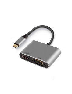 Ewent EW9700 Adaptador gráfico USB Negro, Plata