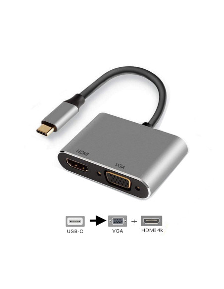 Ewent EW9700 Adaptador gráfico USB Negro, Plata