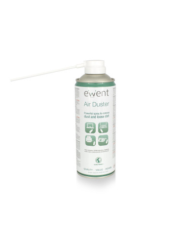 Ewent EW5601 kit de limpieza para computadora Lugares difíciles de alcanzar Limpiador de aire comprimido para limpieza de