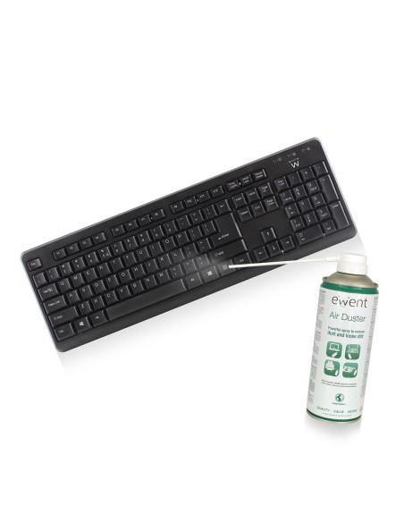 Ewent EW5601 kit de limpieza para computadora Lugares difíciles de alcanzar Limpiador de aire comprimido para limpieza de