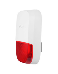 Nivian NVS-S7B sirena Sirena inalámbrica Exterior Rojo, Blanco