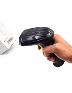 Ewent EW3430 lector de código de barras Lector de códigos de barras portátil 1D LED Negro 2