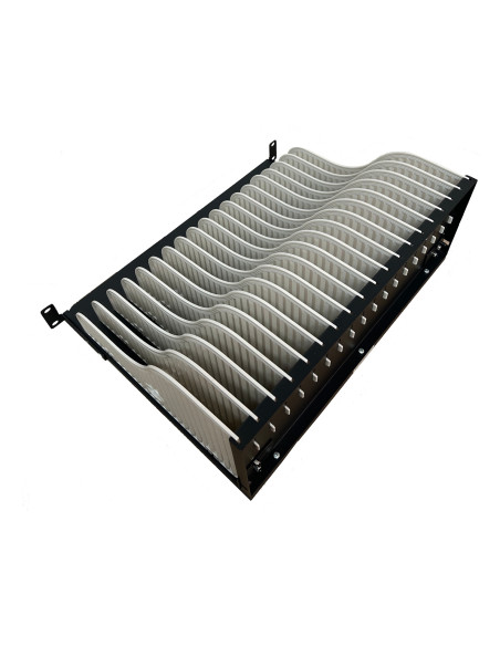 Ewent EW1720 organizador para estación de carga Acrilonitrilo butadieno estireno (ABS), Metal, Plástico Negro, Blanco