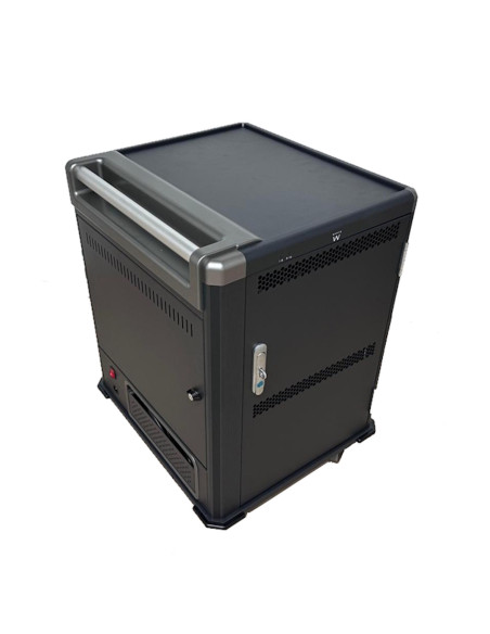 Ewent EW1703 carrito y armario de dispositivo portátil Carro de gestión y carga para dispositivos portátiles Negro, Gris