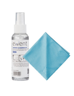 Ewent EW5668 kit de limpieza para computadora Pantallas   Plásticos, Universal Kit de limpieza para equipos 100 ml