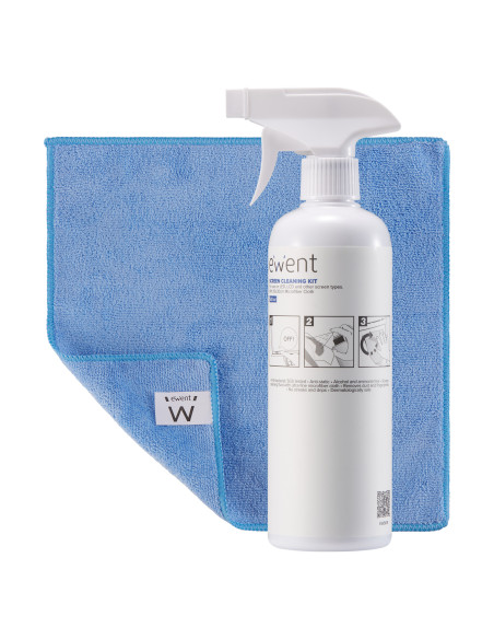 Ewent EW5678 kit de limpieza para computadora Pantallas   Plásticos, Universal Kit de limpieza para equipos 500 ml