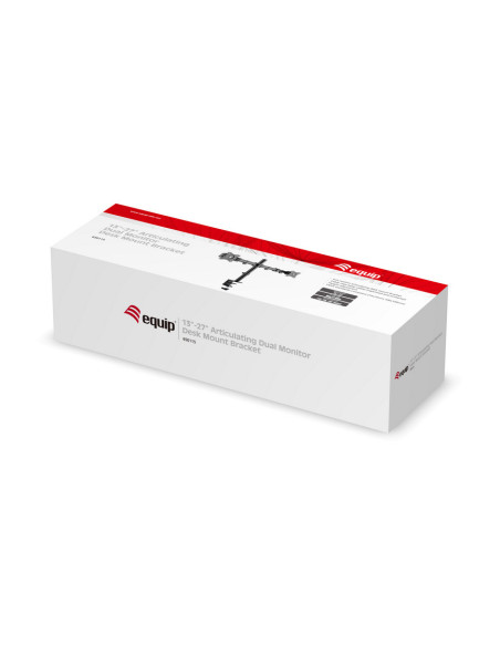 Equip Soporte articulado de sobremesa para dos monitores de 13"-27