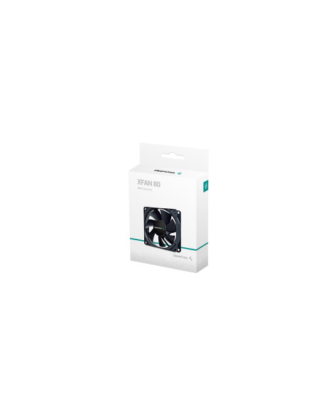 DeepCool XFAN80 Carcasa del ordenador Ventilador 8 cm Negro 1 pieza(s)