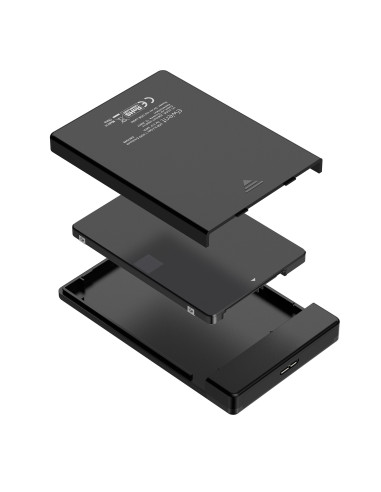 Ewent EW7049 caja para disco duro externo Carcasa de disco duro SSD Negro 2.5"