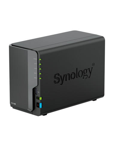 Synology DiskStation DS224+ servidor de almacenamiento NAS Escritorio Intel® Celeron® J4125 2 GB DDR4 0 TB Negro