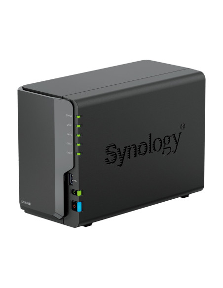Synology DiskStation DS224+ servidor de almacenamiento NAS Escritorio Intel® Celeron® J4125 2 GB DDR4 0 TB Negro