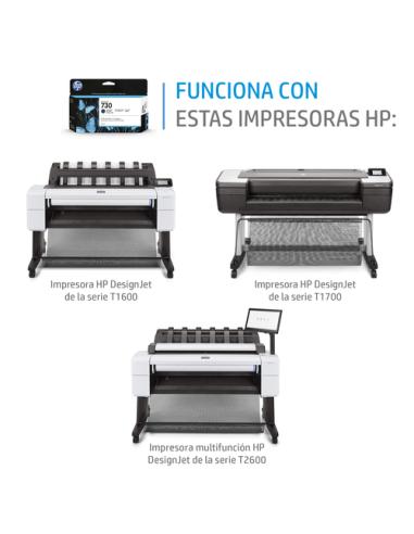 HP Cartucho de tinta DesignJet 730 negro mate de 300 ml