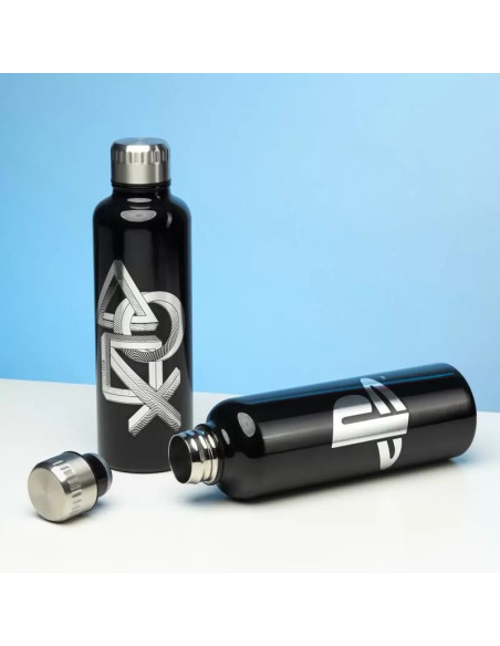 Paladone Playstation Uso diario 480 ml Acero inoxidable Negro, Plata