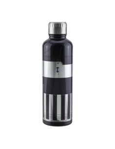 Paladone Darth Vader Lightsaber Metal Water Bottle Uso diario 500 ml Acero inoxidable Negro, Plata