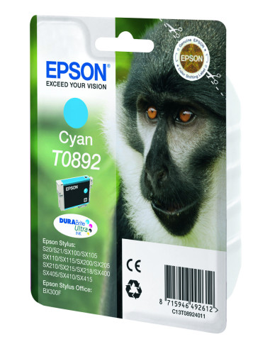 Epson Monkey Cartucho T0892 cian