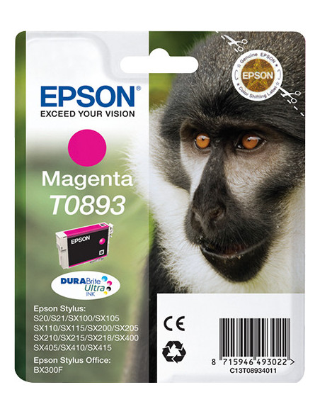 Epson Monkey Cartucho T0893 magenta