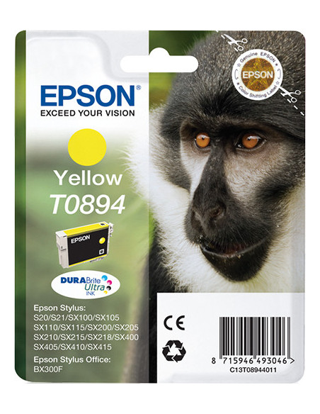 Epson Monkey Cartucho T0894 amarillo