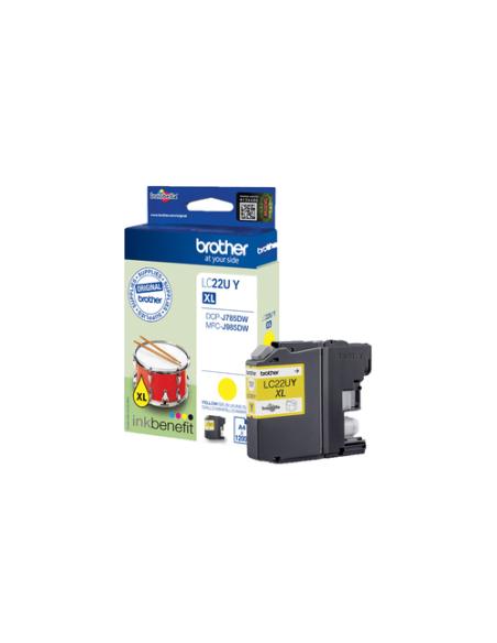 Brother LC22UY cartucho de tinta 1 pieza(s) Original Alto rendimiento (XL) Amarillo