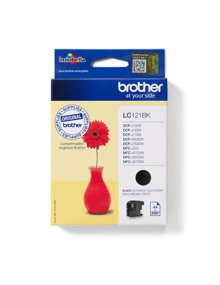 Brother LC121BK cartucho de tinta 1 pieza(s) Original Negro