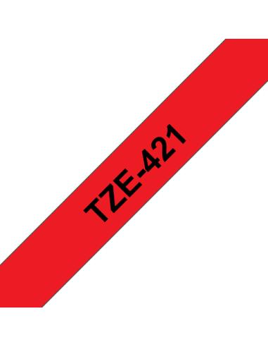 Brother TZE-421 cinta para impresora de etiquetas Negro sobre rojo