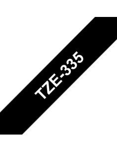 Brother TZE-335 cinta para impresora de etiquetas Blanco sobre negro TZ