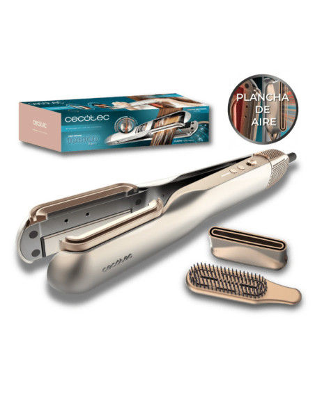 Cecotec RitualCare Air Lisse 2in1 Champagne Herramienta de peinado con múltiples accesorios Caliente Champán 1000 W
