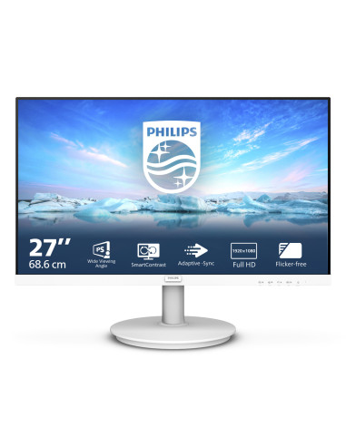 Philips V Line 271V8AW 00 pantalla para PC 68,6 cm (27") 1920 x 1080 Pixeles Full HD LCD Blanco