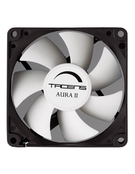 Tacens 3AURAII8, Ventilador Ordenador 8 cm, Ultrasilencioso, Antipolvo, Negro