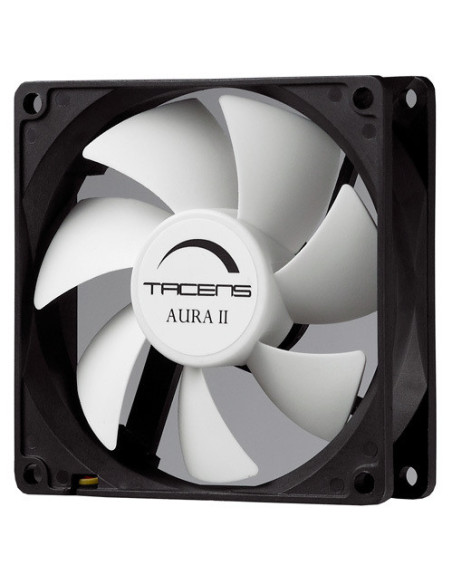 Tacens 3AURAII9, Ventilador Ordenador 9 cm, Ultrasilencioso, Antipolvo, Negro