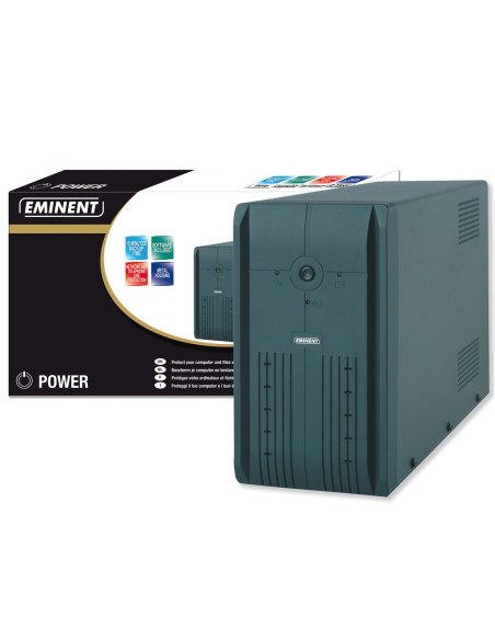 Eminent UPS 600VA sistema de alimentación ininterrumpida (UPS) 0,6 kVA 360 W