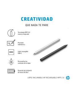 HP Lápiz inclinable recargable MPP 2.0 (negro)