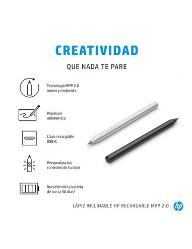 HP Lápiz inclinable recargable MPP 2.0 (negro)