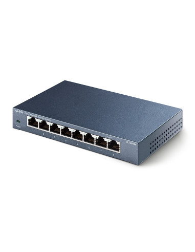 TP-Link TL-SG108 switch No administrado L2 Gigabit Ethernet (10 100 1000) Negro
