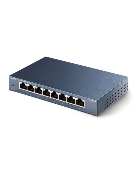 TP-Link TL-SG108 switch No administrado L2 Gigabit Ethernet (10 100 1000) Negro
